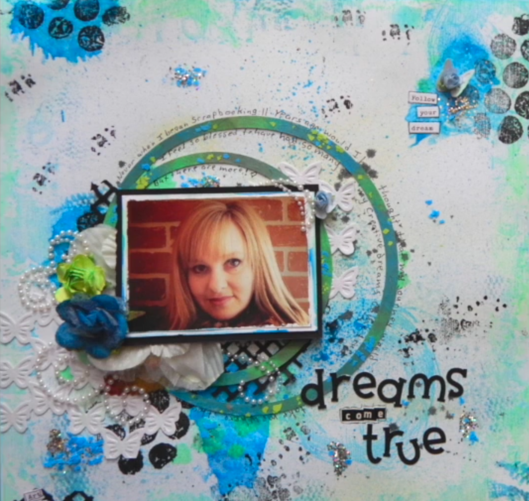 Dreams Come True Scrapbook Layout